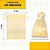 Kit 100 Saco De Organza P/ Lembrancinha - 7x9 - C/ Fita De Cetim Cor:Ouro - Imagem 2