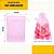 Kit 100 Saco De Organza P/ Lembrancinha - 10x15 - C/ Fita De Cetim Cor:Rosa-Bebe-132 - Imagem 2