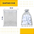 Kit 100 Saco De Organza P/ Lembrancinha - 10x15 - C/ Fita De Cetim Cor:Prata - Imagem 2