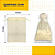 Kit 100 Saco De Organza P/ Lembrancinha - 10x15 - C/ Fita De Cetim Cor:Natural-296 - Imagem 2