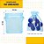 Kit 100 Saco De Organza P/ Lembrancinha - 10x15 - C/ Fita De Cetim Cor:Azul-Bebe-177 - Imagem 2