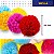 Pom Pom De Lã Fofinho - 60mm - Pct C/50 Unid. COR: MIX-DE-CORES - Imagem 2