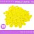 Botão de Camisaria 4 Furos 01485 Tam:32 - Pct c/144 Unid. Cor:AMARELO-CANARIO-106 - Imagem 1