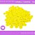 Botão de Camisaria 4 Furos 01485 Tam:18 - Pct c/144 Unid. Cor:AMARELO-CANARIO-106 - Imagem 1