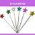 Alfinete Estrela - 5.5 CM - Disco C/30 Alfinetes - Imagem 3