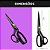 Tesoura de Alfaiate Profissional - Corte Costura Titanium - Preta - Imagem 2