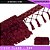 Fita Galao Pingente De Seda Tassel - 7,5 Cm - Passamanaria Franja - Rolo C/ 20 Mts Cor:Vinho-Claro-520 - Imagem 1