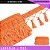Fita Galao Pingente De Seda Tassel - 7,5 Cm - Passamanaria Franja - Rolo C/ 20 Mts Cor:Laranja-523 - Imagem 1