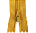 Ziper Comum Nylon Fino - 12cm - Nº3 - Pct C/100 Unidades COR:MOSTARDA-130 - Imagem 1