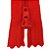 Ziper Comum Nylon Fino - 18cm - Nº3 - Pct C/100 Unidades COR:VERMELHO-145 - Imagem 1