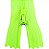 Ziper Comum Nylon Fino - 18cm - Nº3 - Pct C/100 Unidades COR:VERDE-NEON-02 - Imagem 1