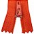 Ziper Comum Nylon Fino - 18cm - Nº3 - Pct C/100 Unidades COR:LARANJA-NEON-01 - Imagem 1