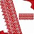 Renda Guipir Chl-622 10.0 Cm - Rolo C/13.7 Mts Cor:Vermelho-145 - Imagem 1
