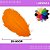 6 Penas de Avestruz Coloridas - 25-30cm COR:LARANJA - Imagem 1