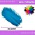 6 Penas de Avestruz Coloridas - 25-30cm COR:AZUL-TURQUESA - Imagem 1