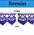 Renda Guipir Chl-438 6.8 Cm - Rolo C/13.7 Metros Cor:Roxo-218 - Imagem 3