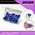 Aplique Emborrachado Para Laços - Escolar Coração Rabiscado Azul Ref: .9500 - Imagem 2