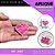 Aplique Emborrachado Para Laços - Escolar Coração Rabiscado Pink Ref: 9497 - Imagem 1