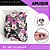 Aplique Emborrachado Para Laços - Minnie Mouse Rosto Pink Ref: 4951 - Imagem 3