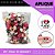 Aplique Emborrachado Para Laços - Minnie Mouse Fofa Vermelho Ref: 10944 - Imagem 3