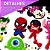 Aplique Emborrachado Para Laços - Zoey Guerreiras KPOP Ref: 10881 - Imagem 4