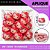 Aplique Emborrachado Para Laços - Hello Kitty Rosto Vermelho Ref: 10808 - Imagem 3