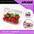 Aplique Emborrachado Para Laços - Fruta Cereja Ref: 10777 - Imagem 2