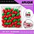 Aplique Emborrachado Para Laços - Fruta Cereja Ref: 10777 - Imagem 3