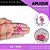 Aplique Emborrachado Para Laços - Natalino Bengala de Natal Rosa Ref: 10018 - Imagem 1