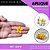 Aplique Emborrachado Para Laços - Flor Margarida P Amarelo Ouro/Rosa Ref: 10074 - Imagem 1
