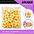 Aplique Emborrachado Para Laços - Flor Margarido G Amarelo Ouro/Rosa Ref: 10042 - Imagem 3