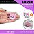 Aplique Emborrachado Para Laços - Safari Animais Rosto Ursinho Rosa Ref: 10792 - Imagem 1