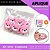 Aplique Emborrachado Para Laços - Safari Animais Rosto Ursinho Rosa Ref: 10792 - Imagem 2