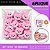 Aplique Emborrachado Para Laços - Safari Animais Rosto Ursinho Rosa Ref: 10792 - Imagem 3