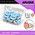 Aplique Emborrachado Para Laços - Safari Animais Rosto Ursinho Azul Ref: 10787 - Imagem 2