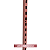 Coluna de Cremalheira Reta 220cm  Para Varão RG100 - RG100x30 - RG50 - RG50x30 - Imagem 3