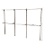Arara Cremalheira Modular Ajustável - CRR 200cm - 250cm - 300cm - Imagem 4