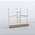 Arara Modular Cremalheira CRL 770 Londres com Prateleiras e Tablados - Imagem 1