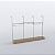 Arara Modular Cremalheira CRL 440 Londres com Prateleiras e Tablados - Imagem 1