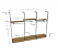Arara Modular Cremalheira CRL 440 Londres com Prateleiras e Tablados - Imagem 3