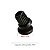 Sapata Articulada para Tubo 7/8” Preta – Kit com 12 Unidades para Nivelamento e Proteção de Móveis - Imagem 2