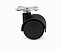 Rodízio 50mm com Placa Chata Preto – Kit com 4 Unidades para Móveis Robustos - Imagem 1