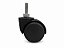 Rodízio 50mm com Rosca 5/16" x 1" Preto – Kit com 4 Unidades para Móveis de Médio Porte - Imagem 1