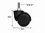 Rodízio 50mm com Rosca 5/16" x 1" Preto – Kit com 4 Unidades para Móveis de Médio Porte - Imagem 2