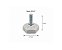 Sapata niveladora plástica 31mm rosca 5/16" x 7/8" - Kit 100 peças - Imagem 7
