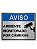 Placa Informativa - ACM Aço Escovado - AVISO AMBIENTE MONITORADO POR CÂMARAS - Imagem 1