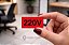 Tarjeta de Voltagem 220V em ACM – Cartela com 6 Unidades – com Fita Dupla Face - Imagem 2