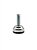 Sapata Niveladora Niquelada 20mm – Rosca 1/4” x 3/4” | Kit com 100 Unidades de Alto Acabamento - Imagem 1