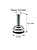 Sapata Niveladora Niquelada 20mm – Rosca 1/4” x 3/4” | Kit com 100 Unidades de Alto Acabamento - Imagem 2