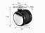 Rodízio 60mm Preto Emborrachado com Placa e Lateral Cromada – Mobilidade com Estilo e Silêncio - Imagem 2